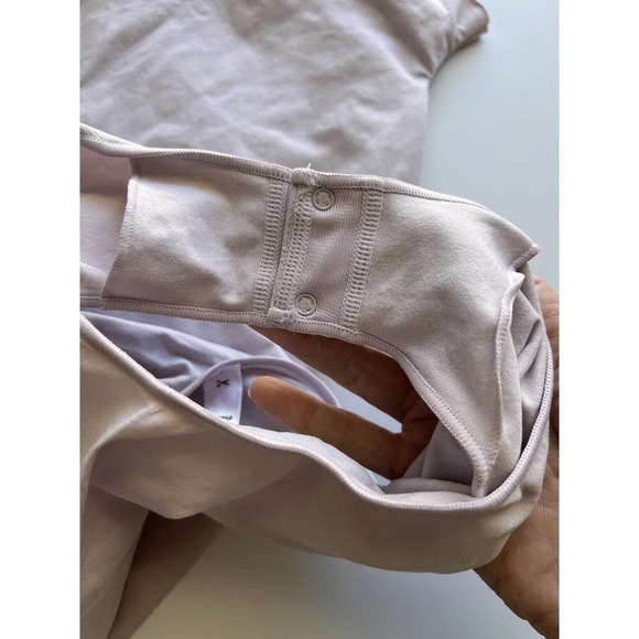 Skims Mock Neck Essential Sleeveless Bodysuit Lavender  Bone S/M - Picture 8 of 8